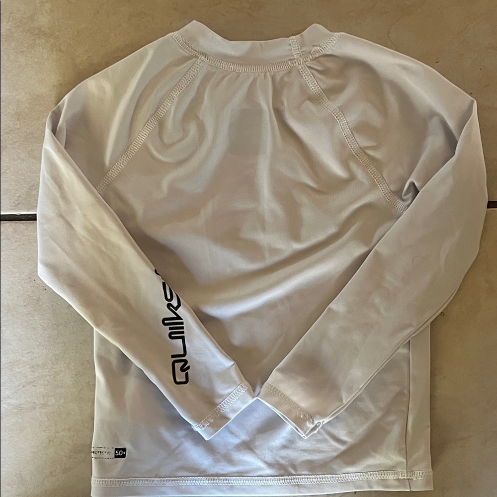 Quiksilver Kids White Long Sleeve Rashguard - Picture 3 of 3